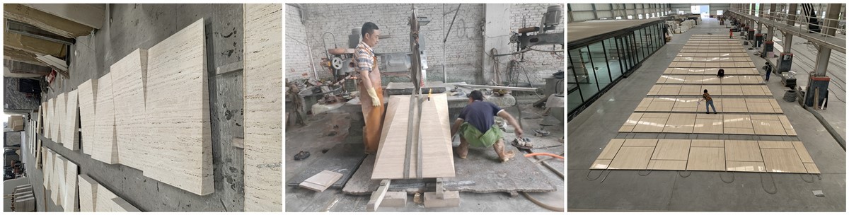 Roman travertine production