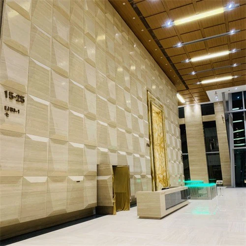 Roman travertine exotic wall (3) -
