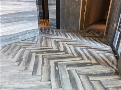 بلاط الأرضية الرخامية بنمط متعرج