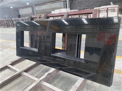 Black granite bathroom vanity top